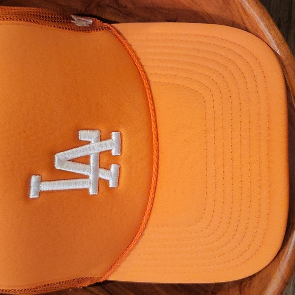 47 Men's Orange Dodger's LA Hat - Picture 2 of 3